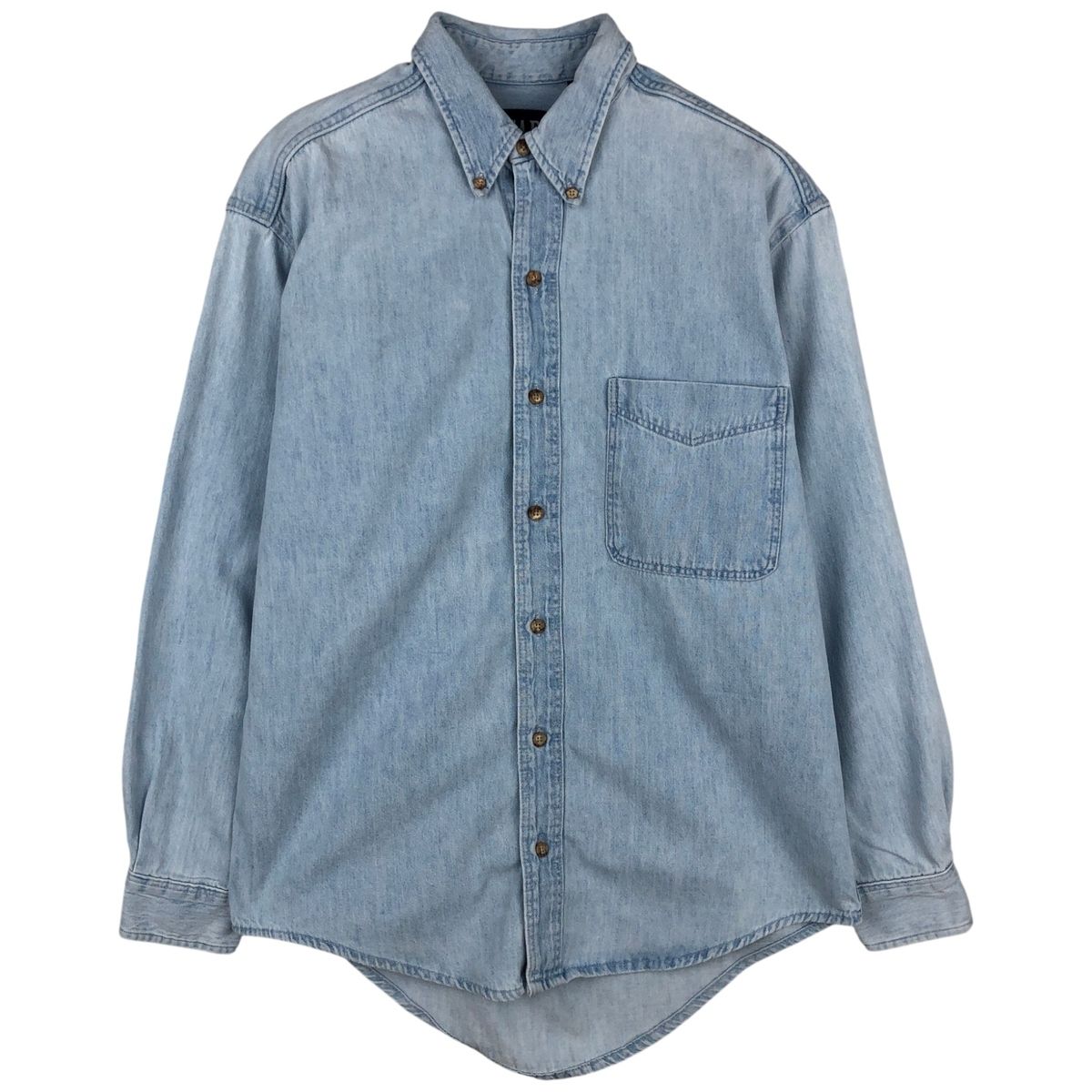 古着 90年代 ギャップ GAP オールドギャップ 長袖 ボタンダウンデニムシャツ USA製 メンズS相当 ヴィンテージ/eaa646642