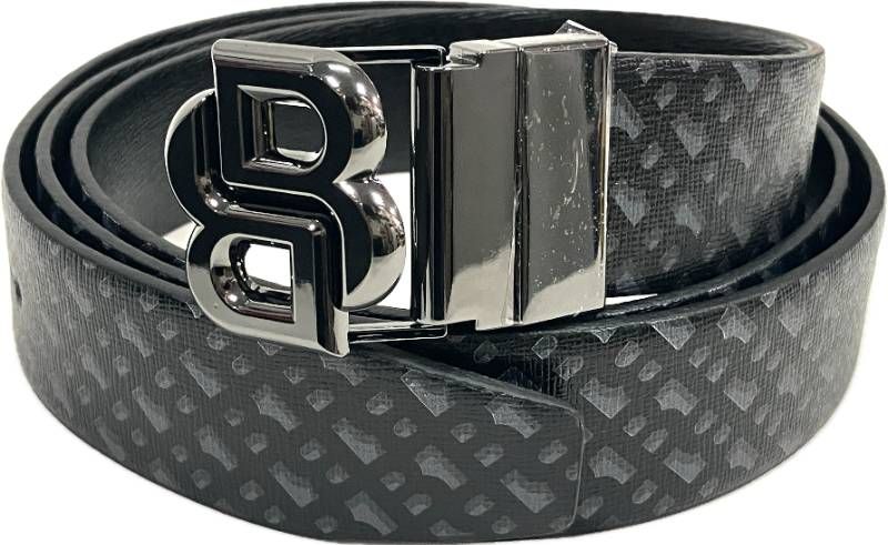 HUGO BOSS ヒューゴボス B Icon-Bmono 50522860 リバーシブル レザーベルト ブラック Bロゴバックル