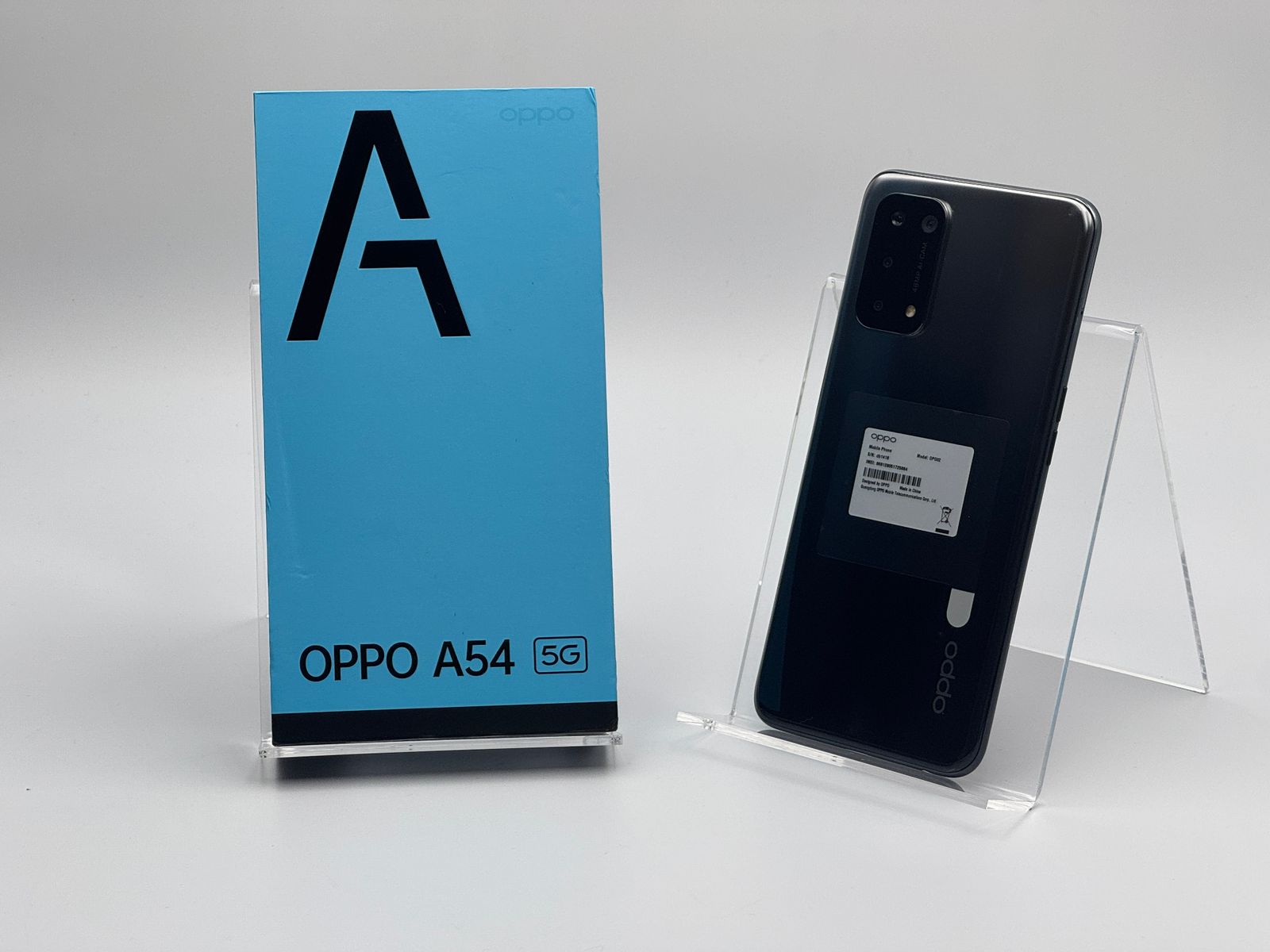 【箱付き中古A】OPPO A54 5G OPG02 シルバーブラック SIMフリー 白ロム
