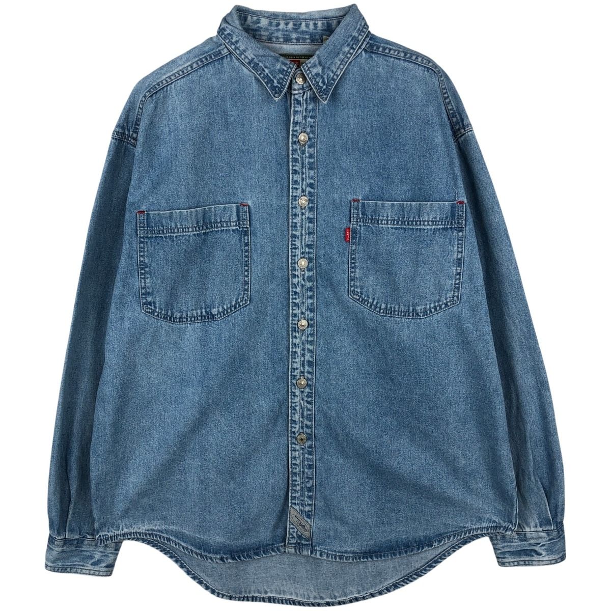 古着 リーバイス Levi's 長袖 デニムシャツ メンズL相当/eaa646639