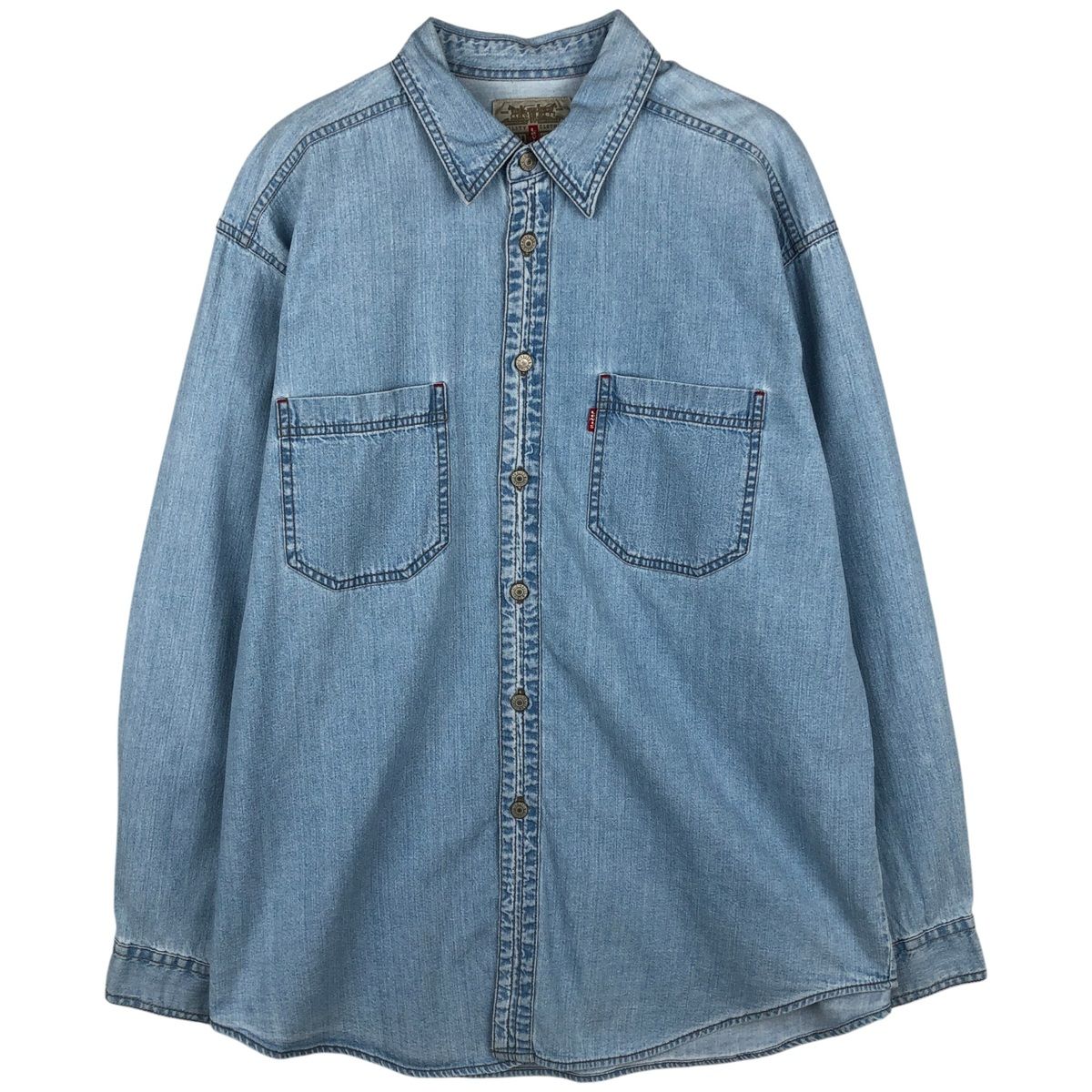 古着 リーバイス Levi's RED TAB 長袖 デニムシャツ メンズL相当/eaa646641