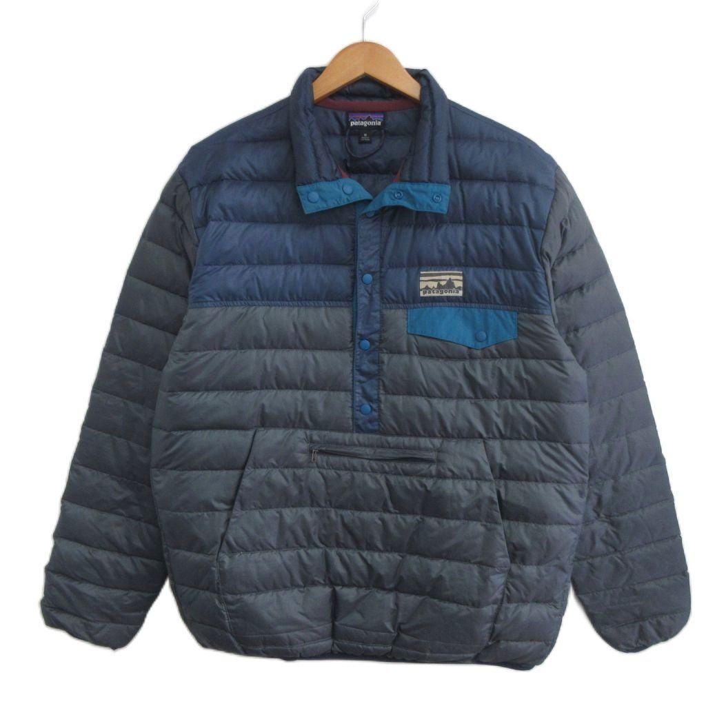 パタゴニア Patagonia ダウンスナップTプルオーバー ロゴ 27245 M グレー