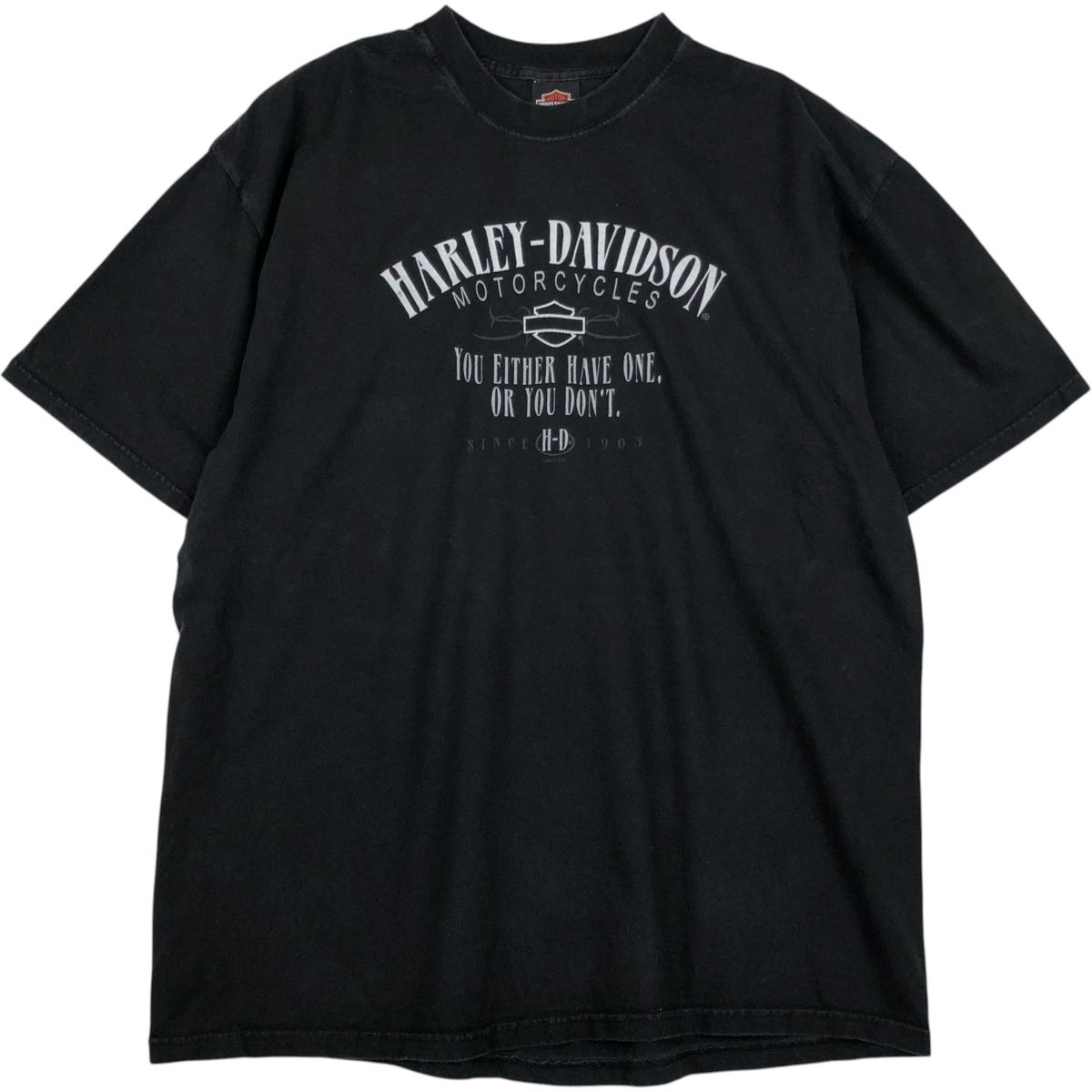 古着 00年代 Harley-Davidson ハーレーダビッドソン 鷲柄 イーグル柄 モーターサイクル バイクTシャツ USA製 メンズXXL相当/eaa621565
