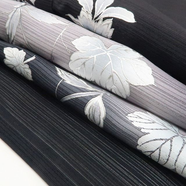 【新品・夏訪問着】変則絽 お仕立て上がり品 葡萄 夏着物 仕付け糸付 トールサイズ tomihisa“人の心に打ち薫り夏の記憶にその身を標す”8767