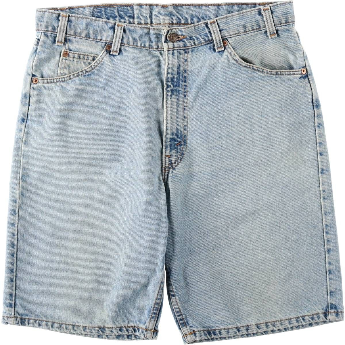 古着 90年代 リーバイス Levi's 550 RELAXED FIT オレンジタブ デニムショーツ ハーフパンツ ジョーツ USA製 メンズw36相当/eaa620247