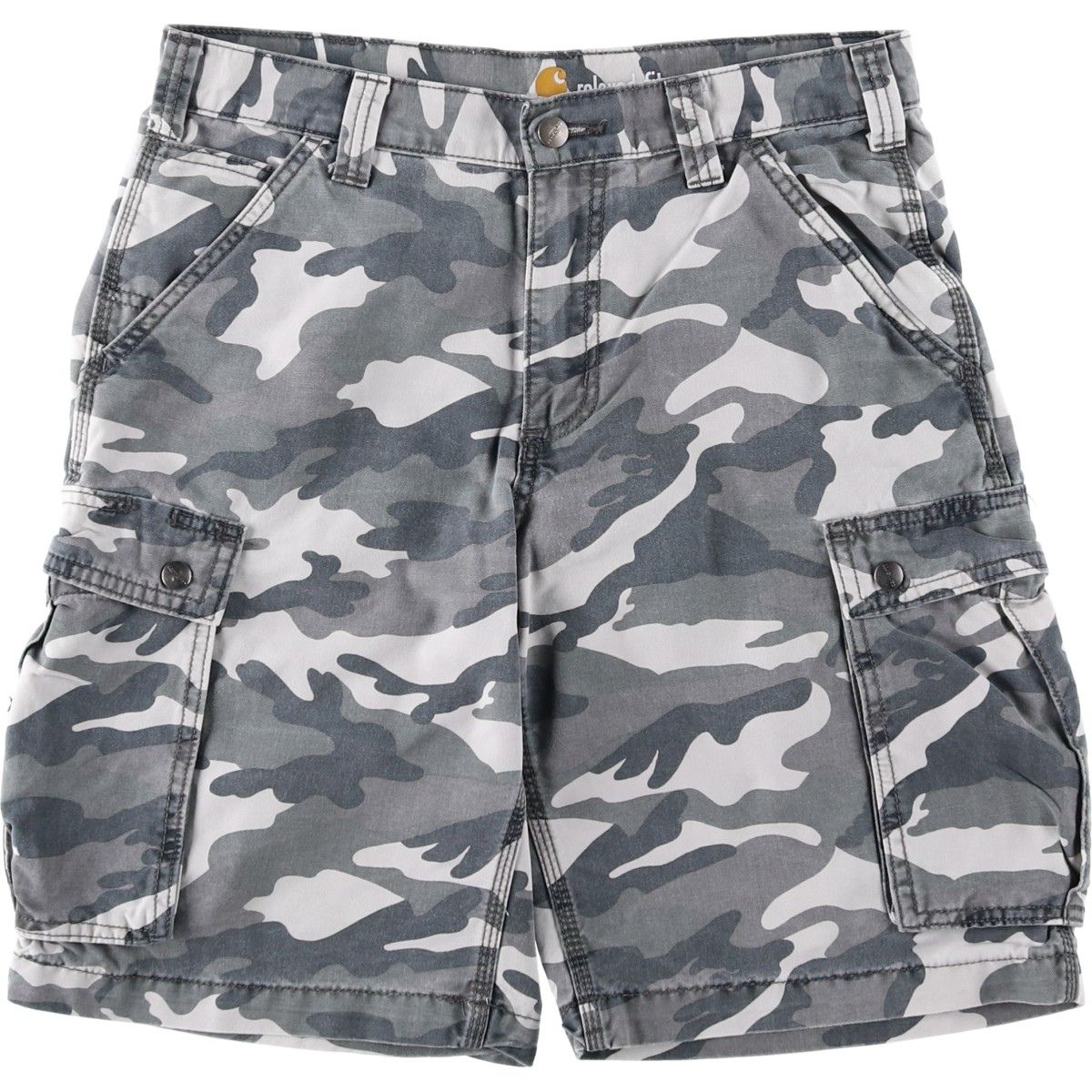 古着 カーハート Carhartt RELAXED FIT 迷彩柄 ダック カーゴショーツ ハーフパンツ メンズw32相当/eaa620673