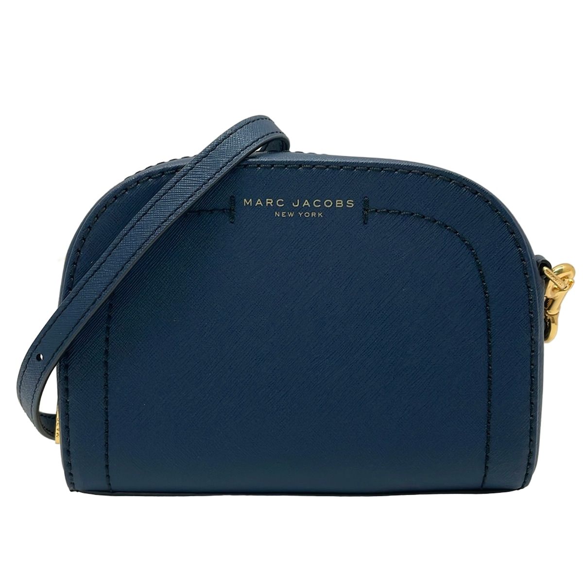 MARC JACOBS(マークジェイコブス) ショルダーバッグ プレイバック レザー クロスボディバッグ M0011341 ネイビー ストラップ着脱可 レザー