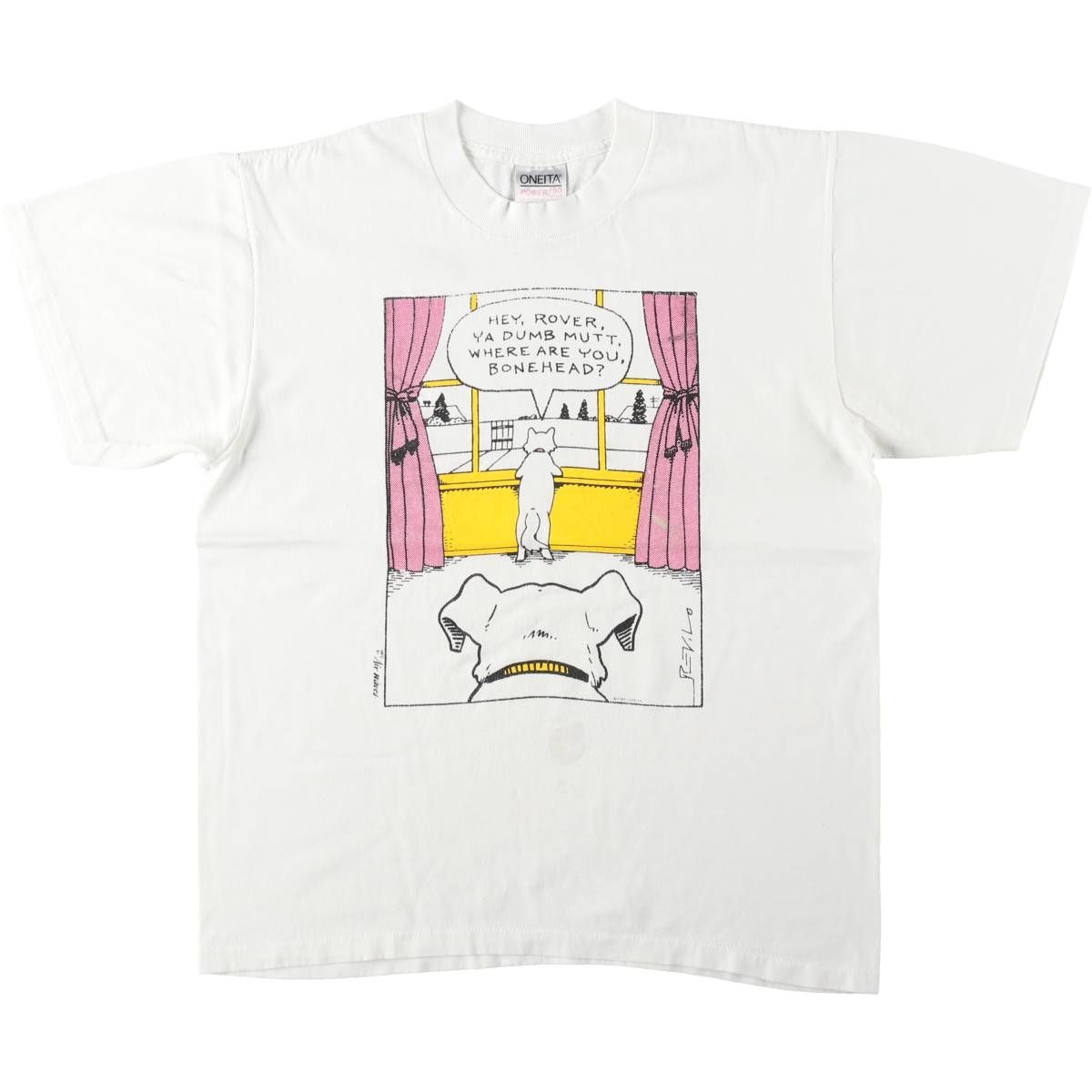 古着 90年代 オニータ ONEITA POWER 50plus プリントTシャツ メンズL相当 ヴィンテージ/eaa644557