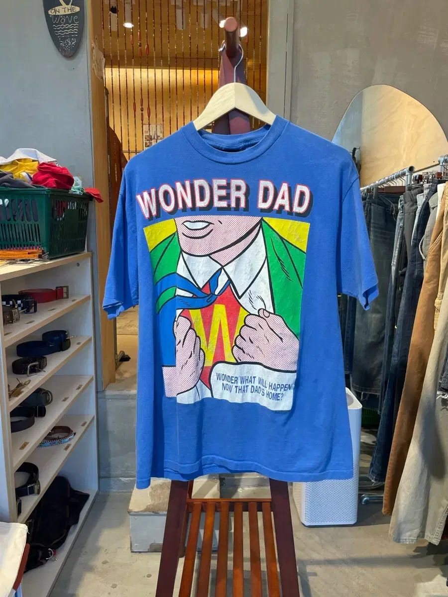 80s Wonder Dad ポップアート グラフィック Tシャツ