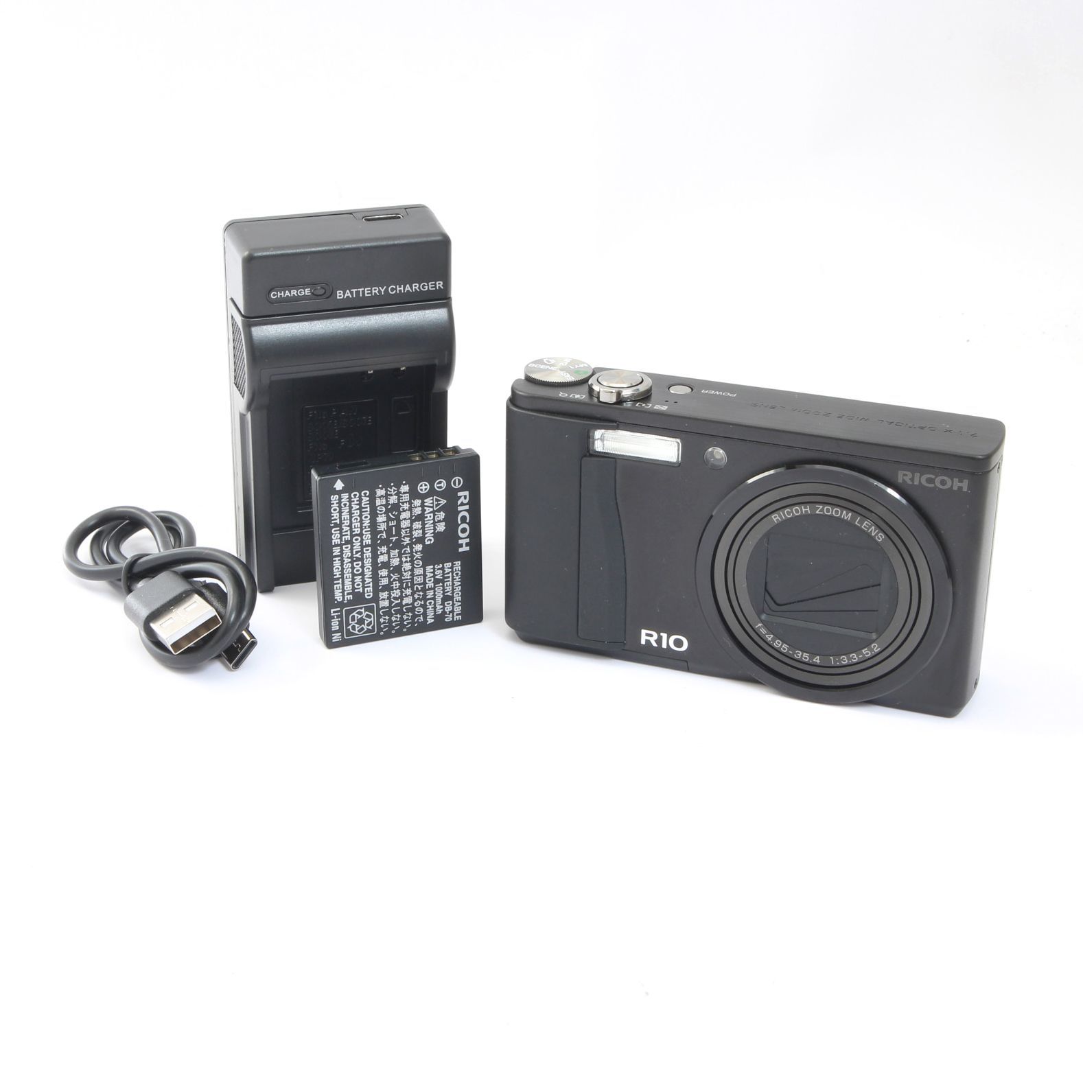 RICOH リコー R10 ブラック コンパクトデジタルカメラ - メルカリ