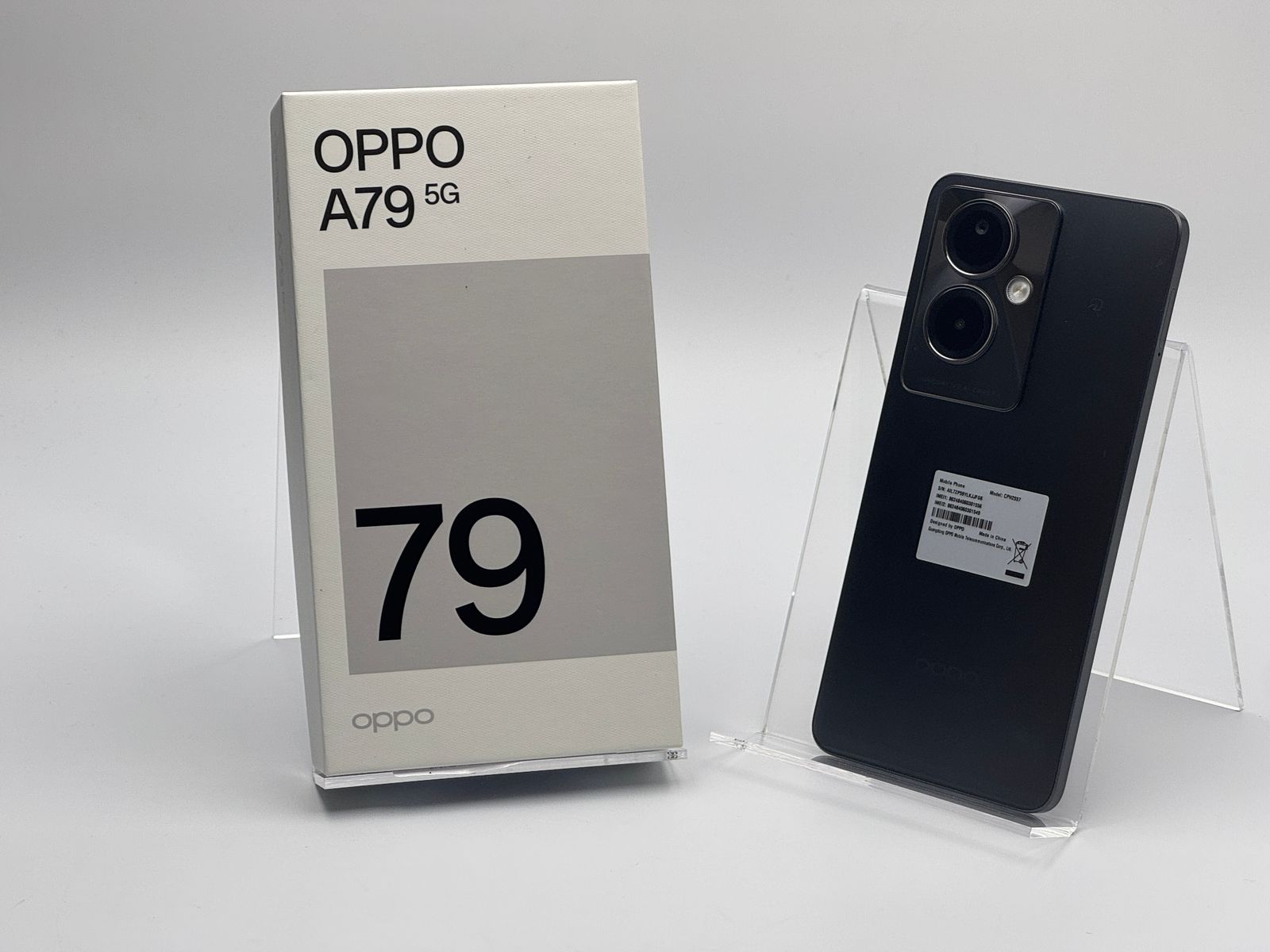 【箱付き中古A】OPPO A79 5G CPH2557 128GB ミステリーブラック SIMフリー 白ロム