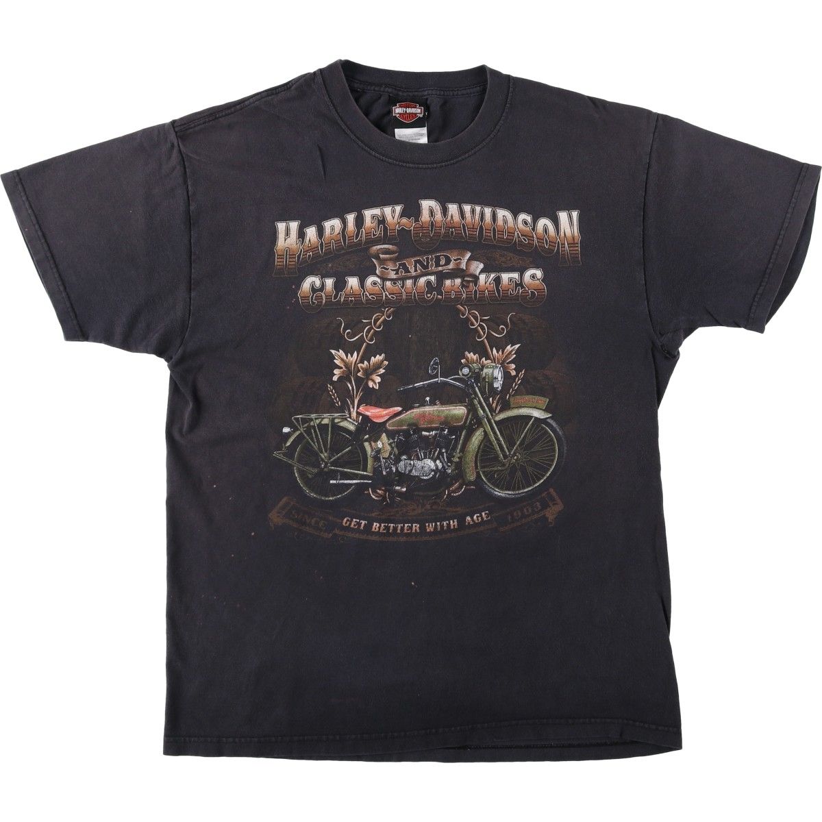 古着 ハーレーダビッドソン Harley-Davidson モーターサイクル バイクTシャツ USA製 メンズL相当/eaa621593