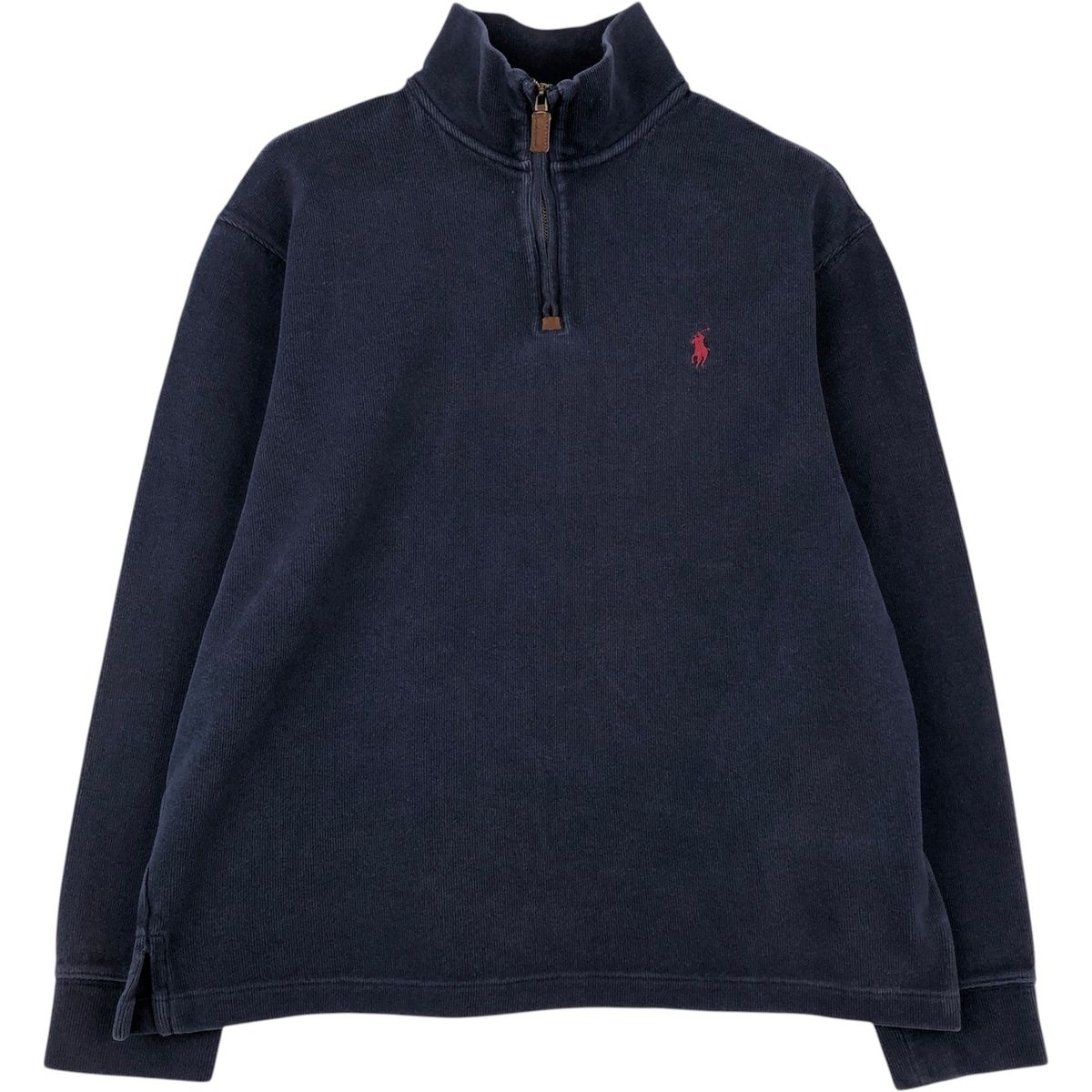 古着 ラルフローレン Ralph Lauren POLO RALPH LAUREN ハーフジップスウェットシャツ トレーナー メンズM相当/eaa647587