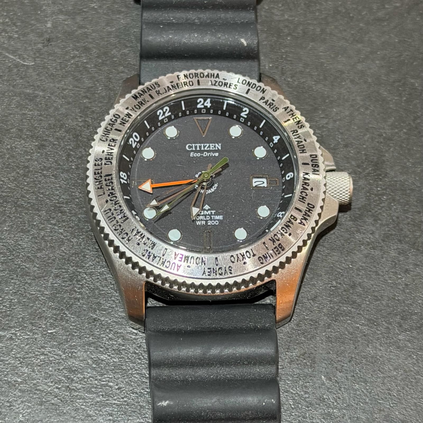 PORTER CITIZEN GMT WORLD TIME コラボ 腕時計 腕時計 ポーター