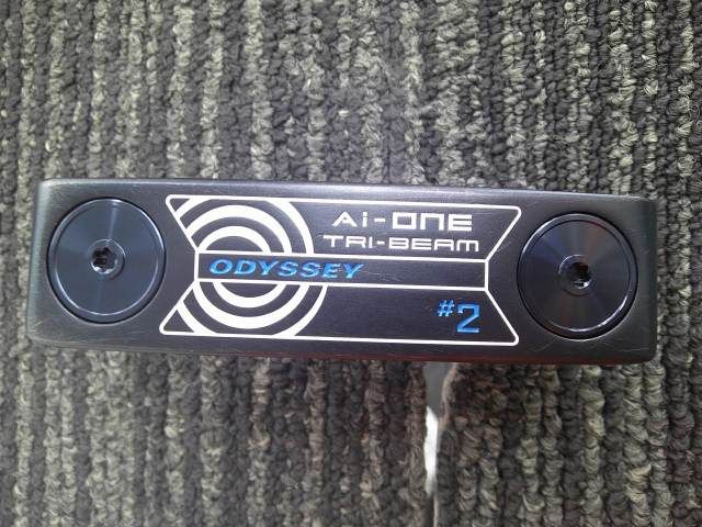 中古 パター オデッセイ Ai-ONE TRI-BEAM #2/STROKELAB 90[34]//3[3521]■博多