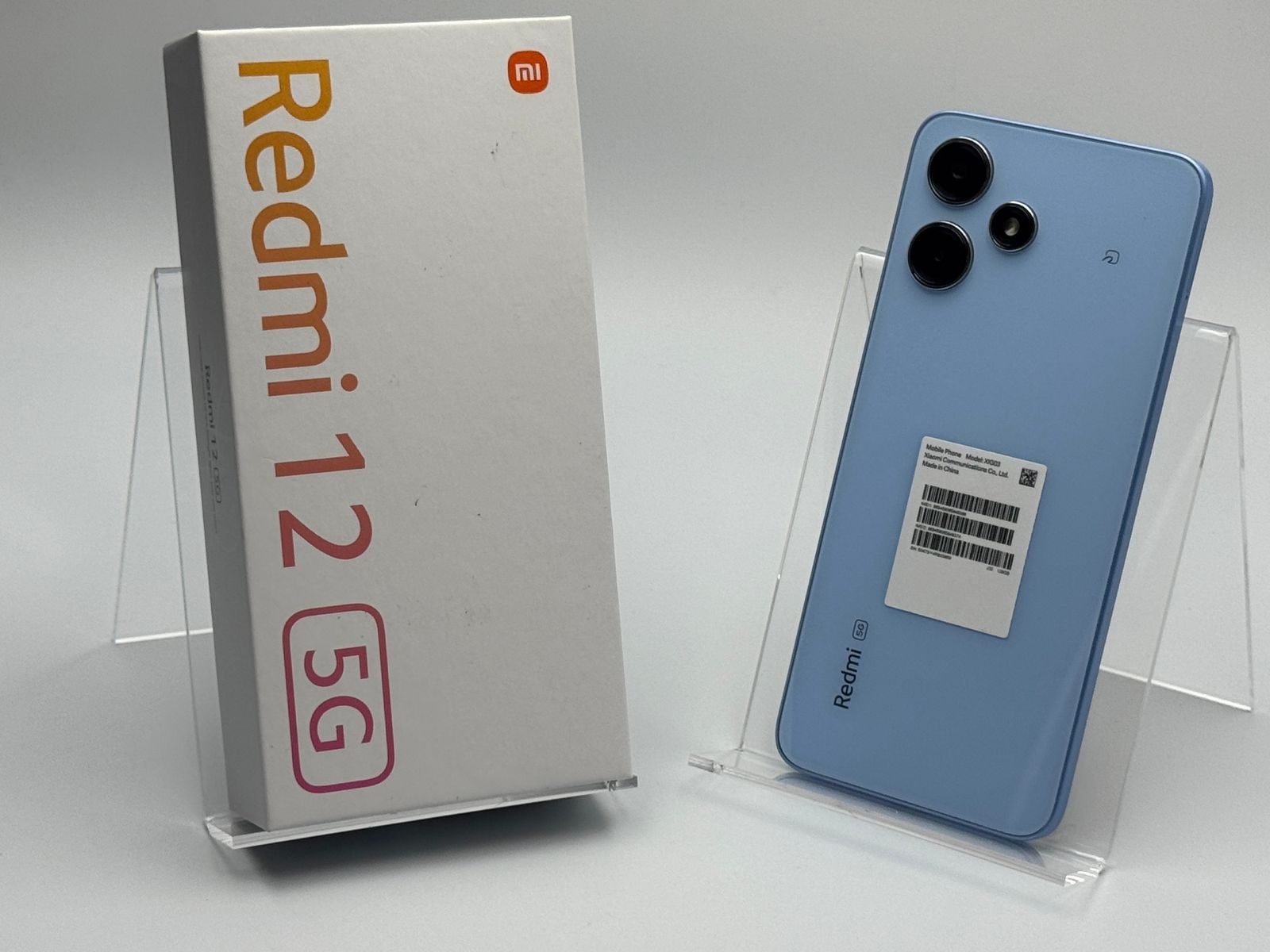 【中古B】Redmi 12 5G XIG03 4GB+128GB スカイブルー SIMフリー 白ロム