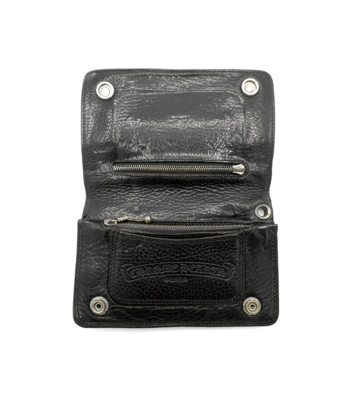クロムハーツ CHROME HEARTS 【 2ZIP 】 2ジップ クロス ボタン レザー