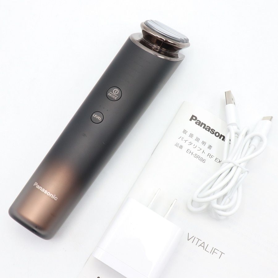 【美品】パナソニック バイタリフト RF EX EH-SR86-T ブラウン リフトケア美顔器 VITALIFT Panasonic 本体