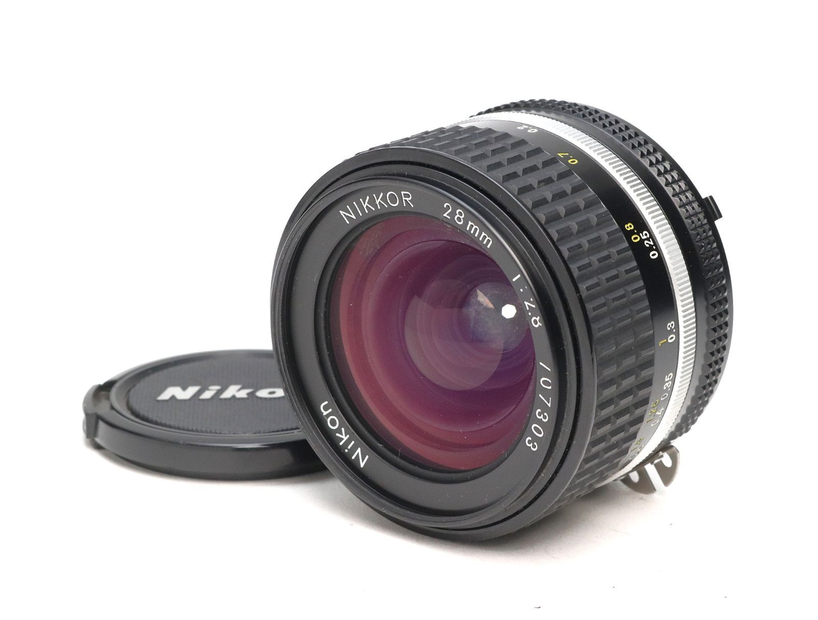 C (難あり) Nikon ニコン Ai-S Nikkor 28mm F2.8 返品不可 66-70