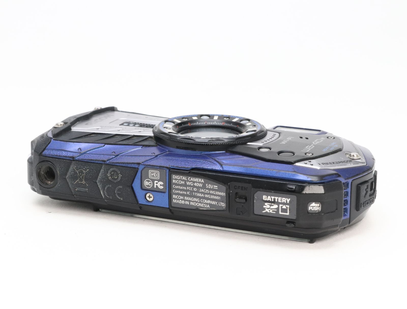 B+ (並品) RICOH リコー WG-40W ブルー 初期不良返品対応 66-67 - メルカリ
