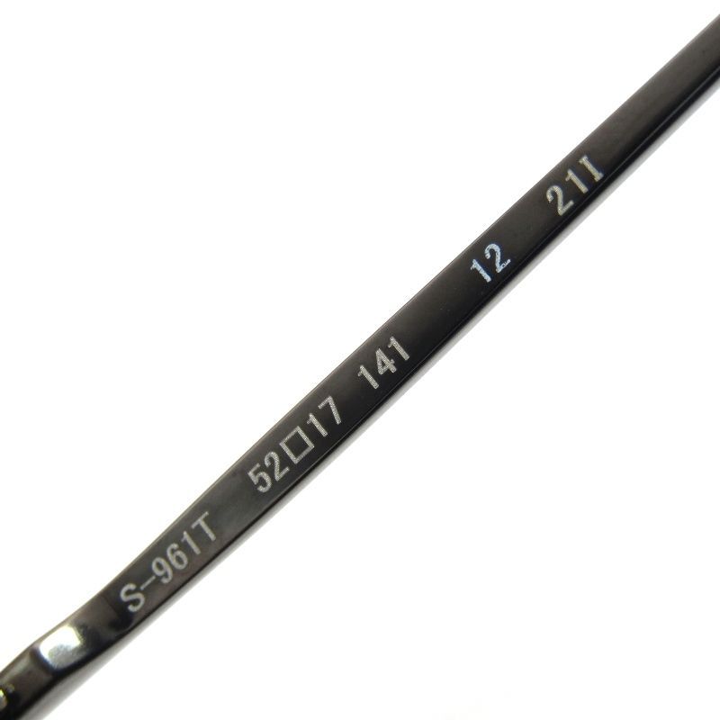 美品 999.9 フォーナインズ メガネフレーム S-961T 日本製 スクエア 12