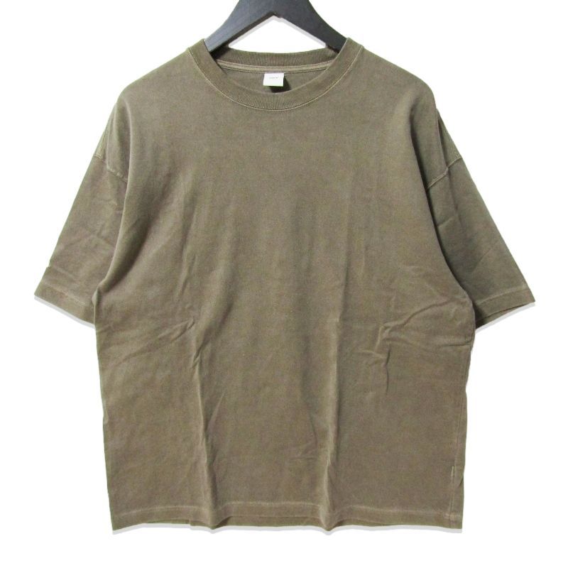 OVY オヴィ 半袖Ｔシャツ Pigment Dyed Relax Fit T-shirts ピグメントバイオウォッシュ加工 ブラウン L 27113920
