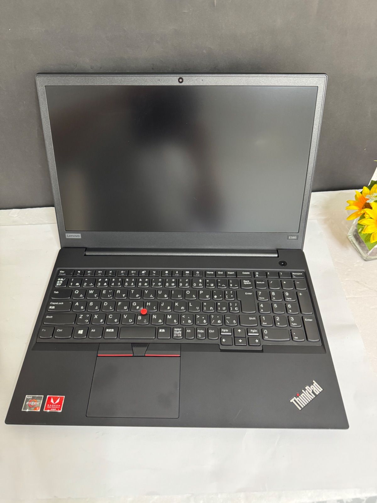 【動作確認済】THINKPAD E585 AMD RYZEN 2500U /8GB/256GB/ 15.6インチ FULL HD,Camera, Bluetooth、WINDOWS 11, OFFICE 2024 PLUS
