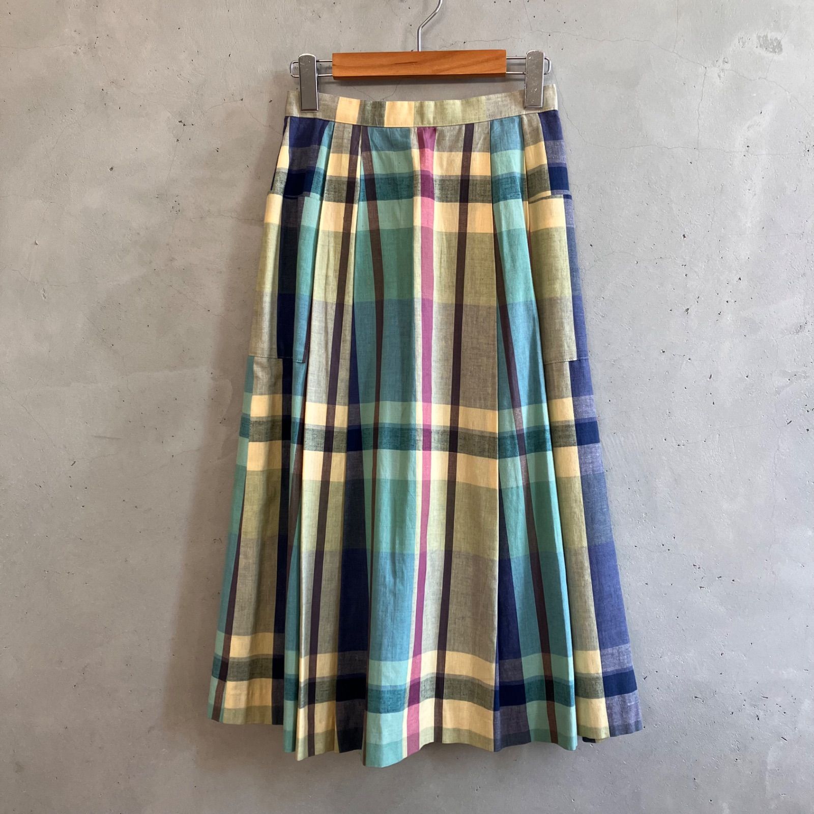 70s BROOKS BROTHERS スカート プリーツスカート フレアスカート