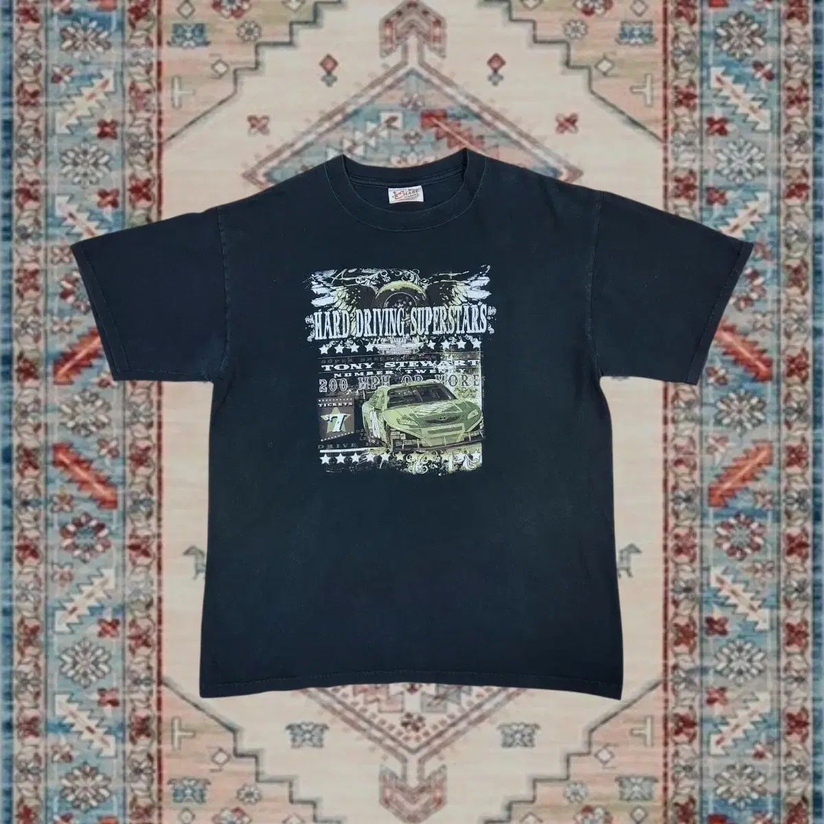 Tony Stewart ナスカー レーシン ヴィンテージ Tシャツ L