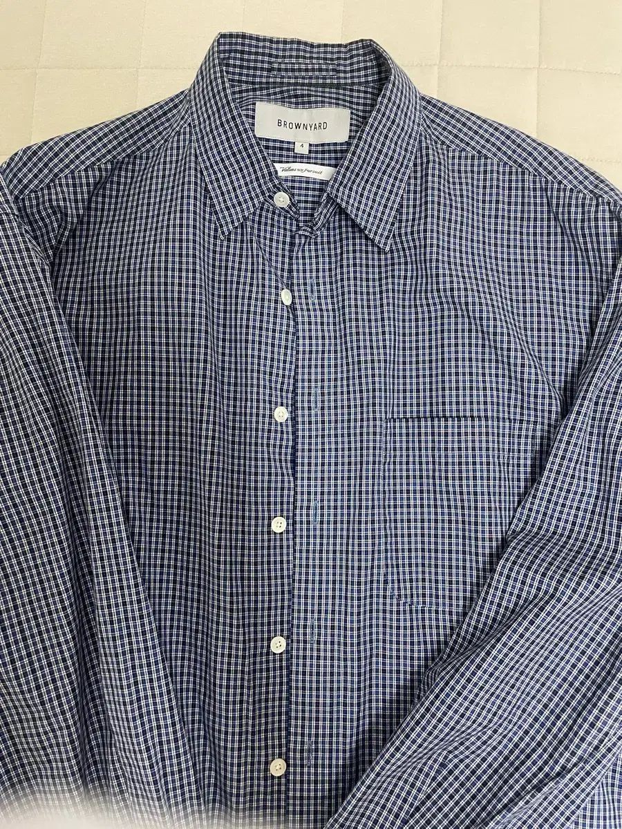 (4) BROWNYARD ブラウンヤード ステディ CHECK シャツ ブルー