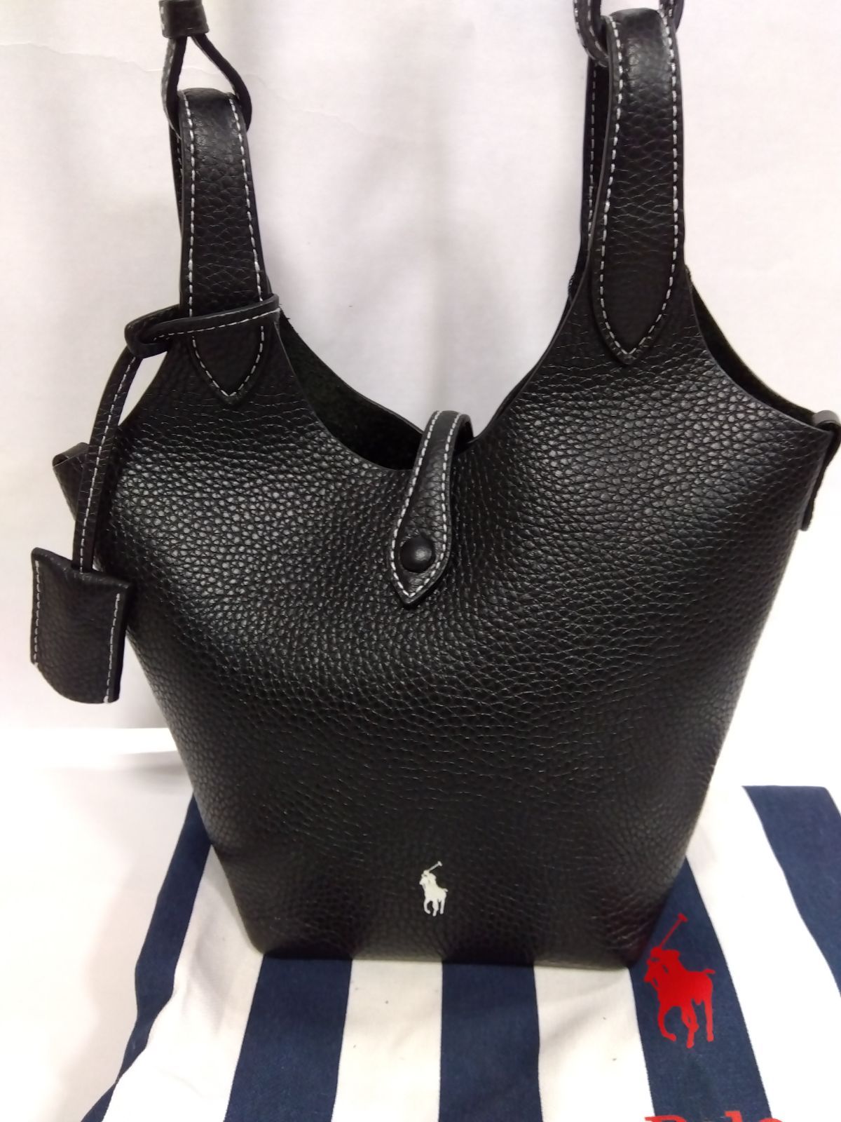 M19　　ポロラルフローレン　ポロプレイ　Polo Ralph Lauren　Polo Play　スモール　トート&クロスボディ　美品　人気の黒　完売色　レア　おすすめ　早い者勝ち