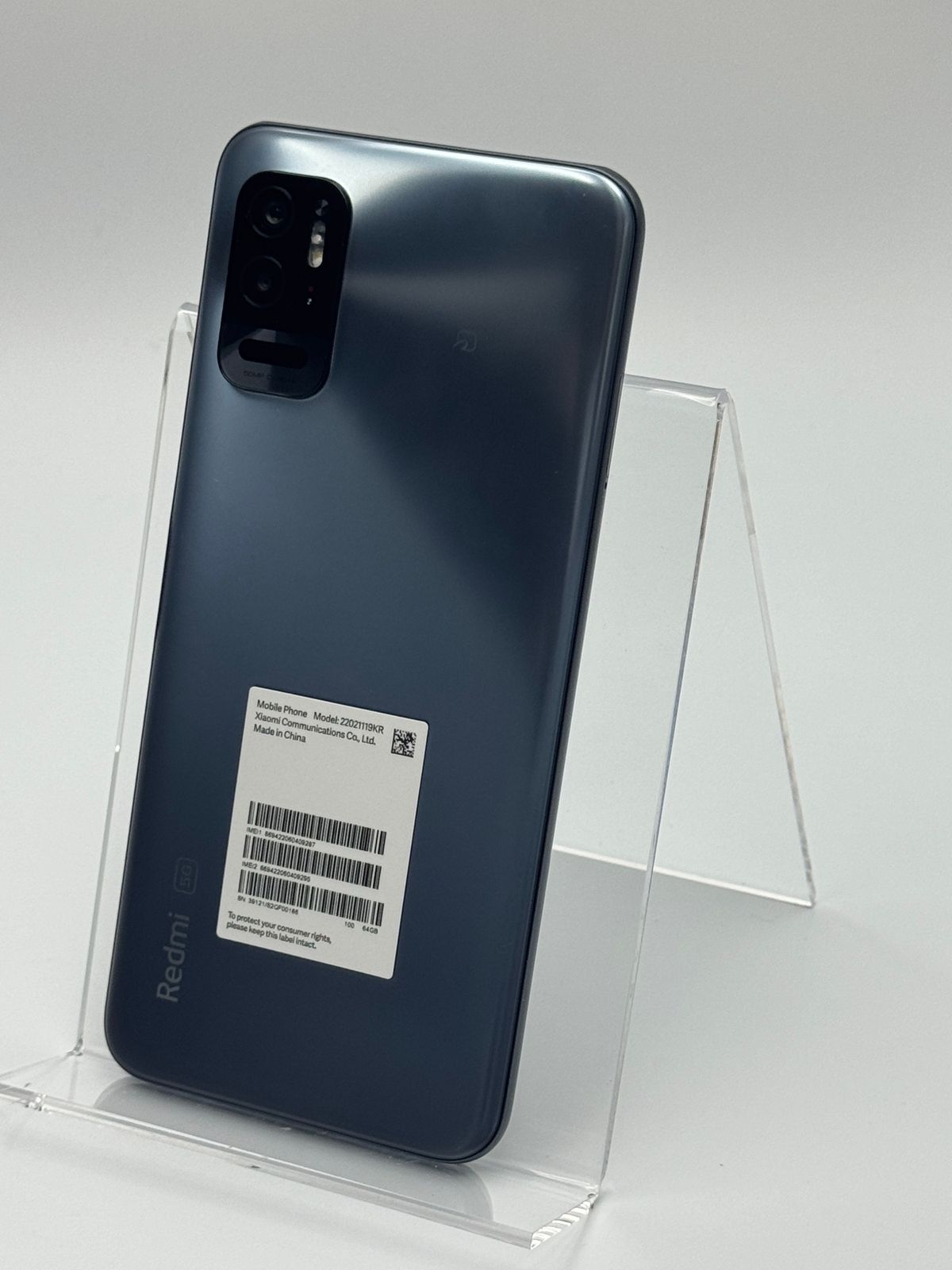 箱付き中古A】Redmi Note 10T 22021119KR アジュールブラック SIM