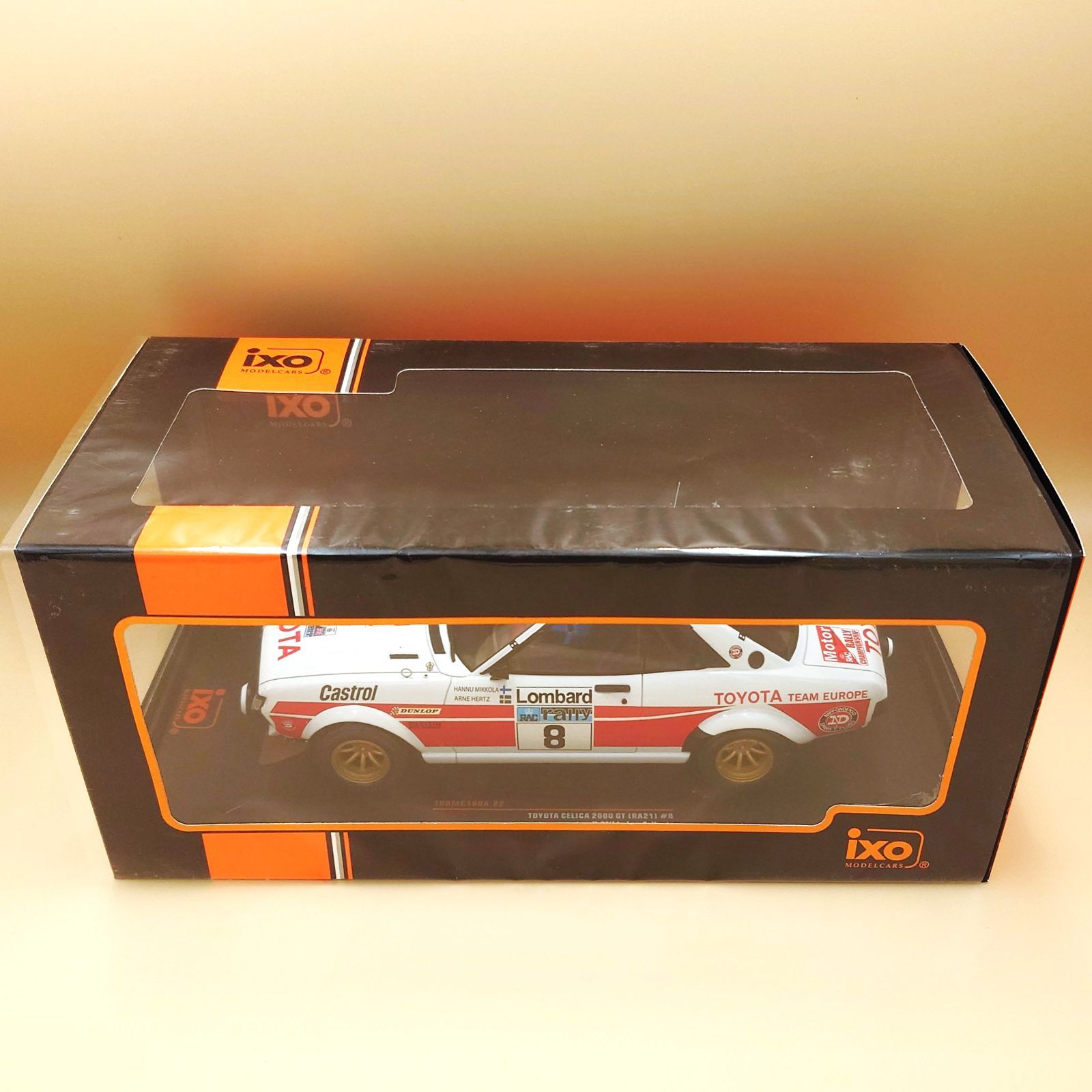 1/18 トヨタ セリカ 2000GT RA21 #8 RACラリー 1977 イクソ製ダイ