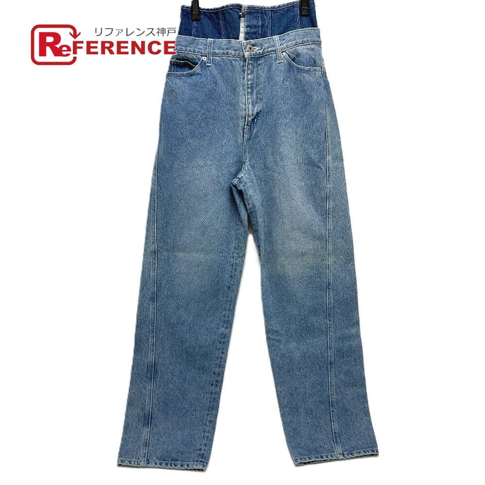 IRENE アイレネ デニムパンツ ダブルウエストデニムパンツ 25A88003 コットン ブルー