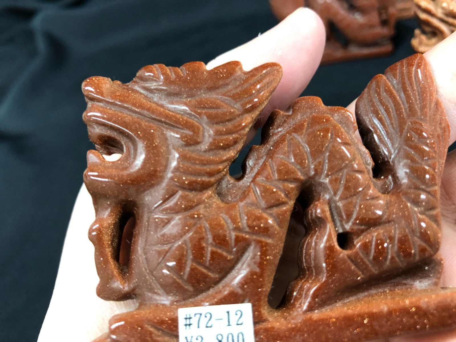 天然石彫刻/辰（龍）BOX