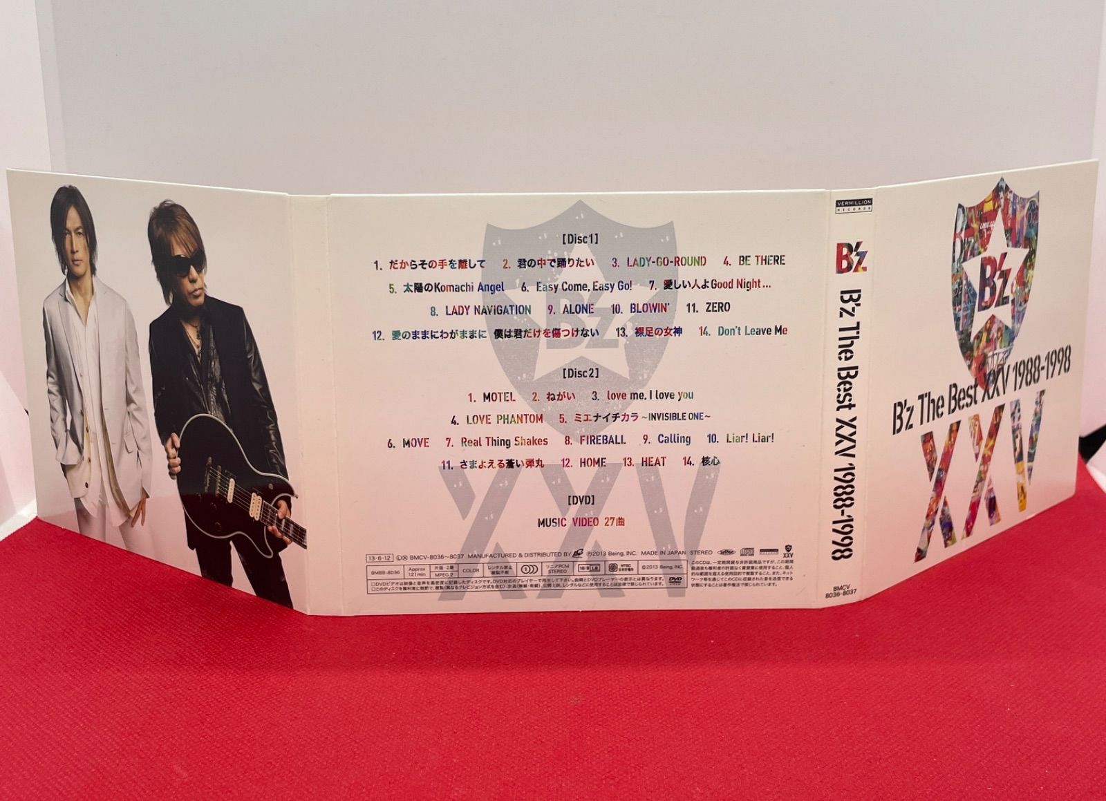 CD DVD付き B'z The Best XXV 1988-1998 BMCV-8036-8037 ベスト盤 3枚