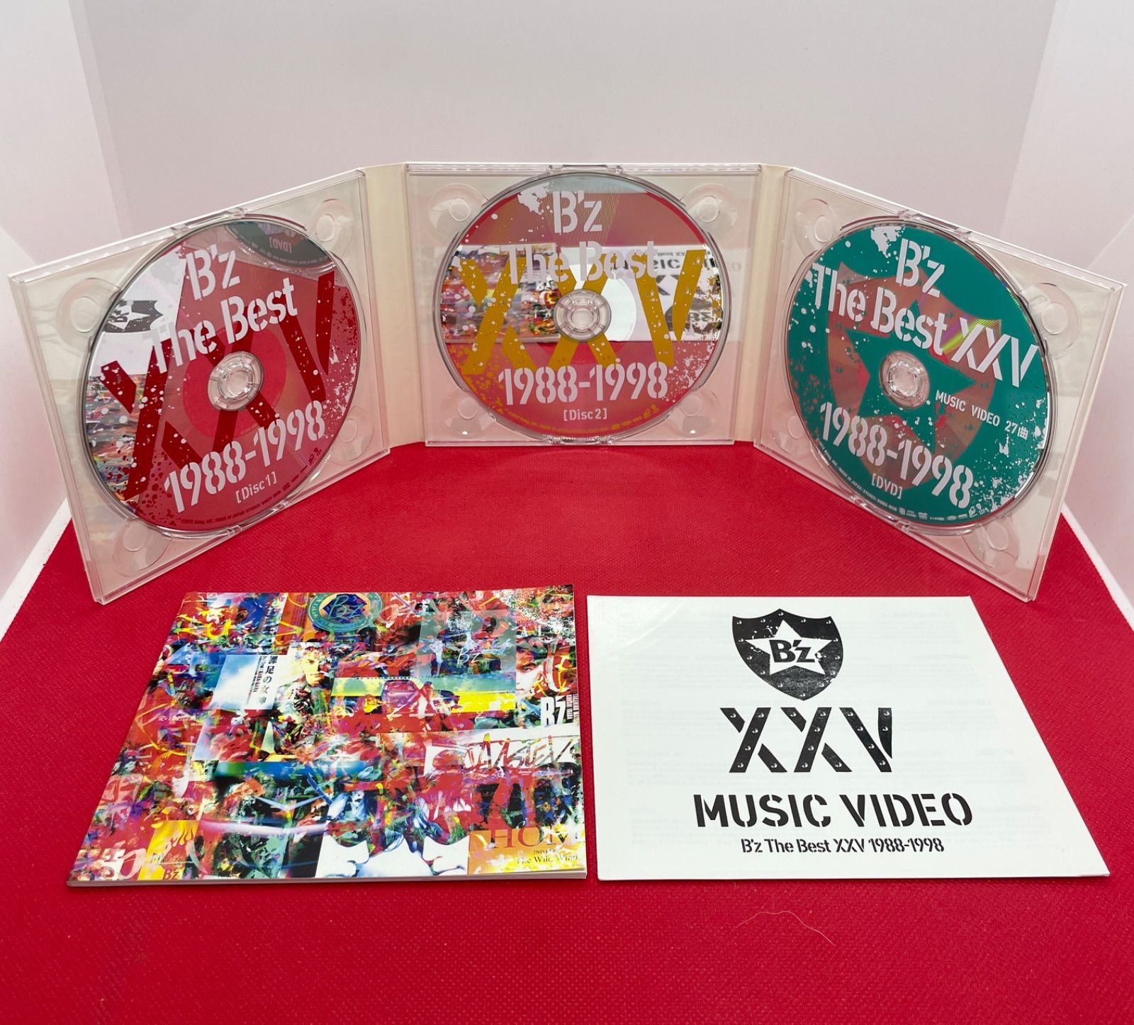 CD DVD付き B'z The Best XXV 1988-1998 BMCV-8036-8037 ベスト盤 3枚