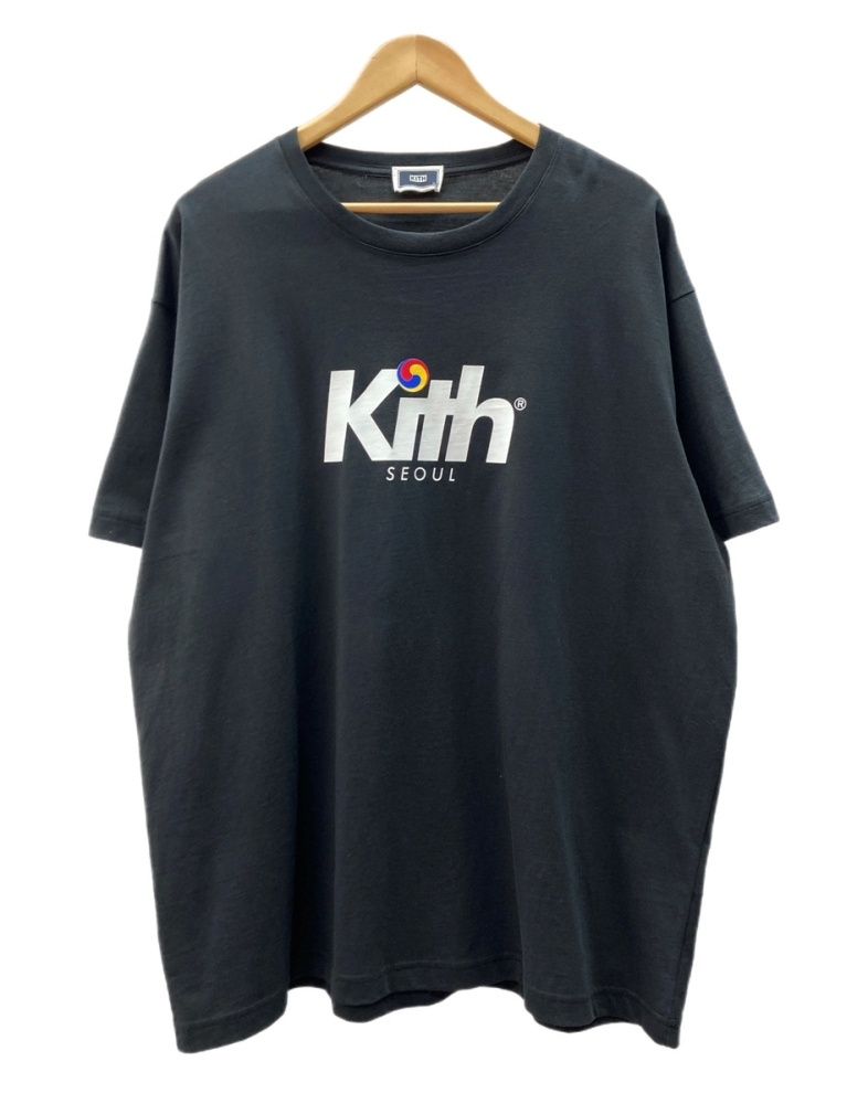 キス KITH 24SS Kith Seoul Tee キス ソウル Tシャツ オープン記念 プリント 半袖 黒 KT2E3-TTO135MS1 Tシャツ ロゴ ブラック XLサイズ 104MT-3303