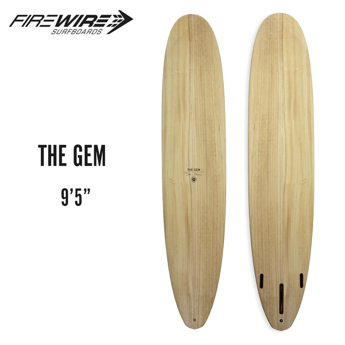 ファイヤーワイヤー サーフボード ロングボード ザ ジェム FIREWIRE SURFBOARDS THE GEM 9ft5in ダン・マン テイラー・ジェンセン コラボ 木目 エコボード FUTRES 正規品
