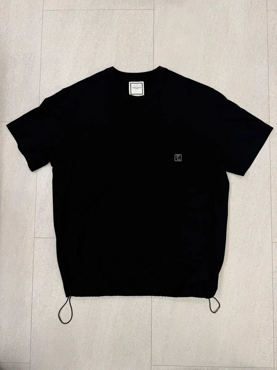 WOOYOUNGMI ウーヨンミ シャーリング Tシャツ 半袖 ブラック 48