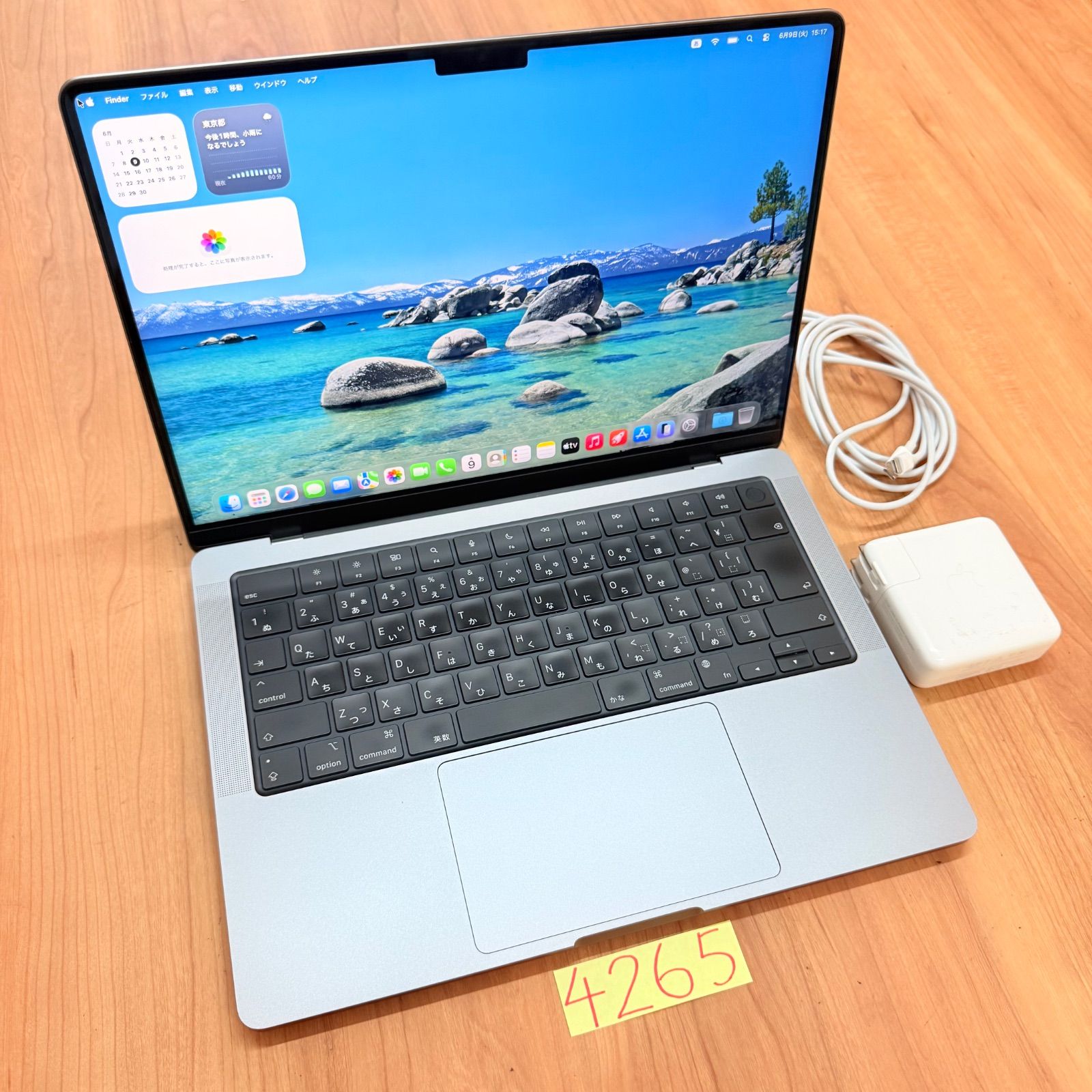 【動作確認済】 MacBook pro 14インチ 2021 Apple M1 pro 16GB 1TB 動画編集可 カメラ内蔵 ノートPC SSD搭載 macOSインストール済 【4265】