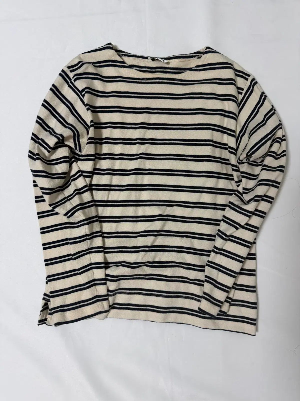 Acne Studios アクネストゥディオズ エディ コットン ストライプ ボートネック Tシャツ (S) 20,418円