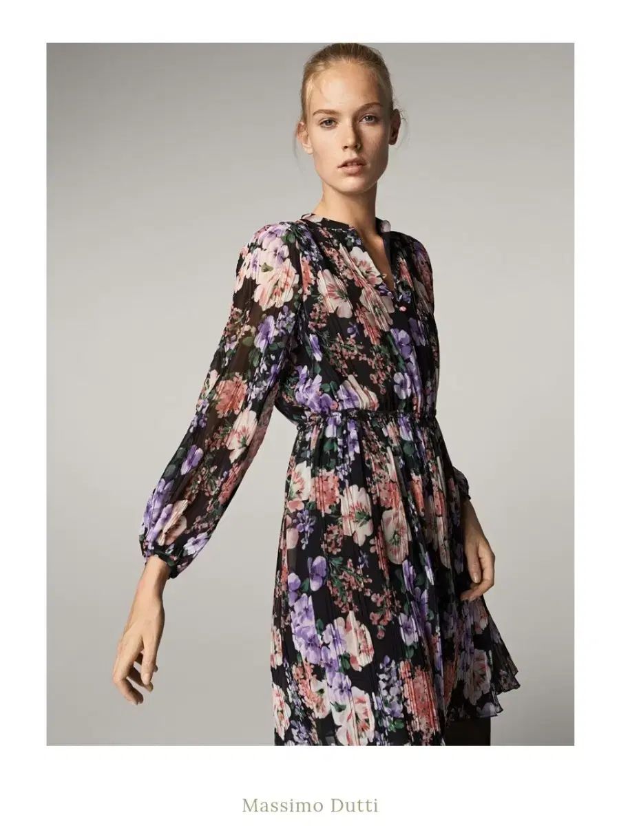 Massimo Dutti マッシモ ドゥッティ フラワー ONE PIECE