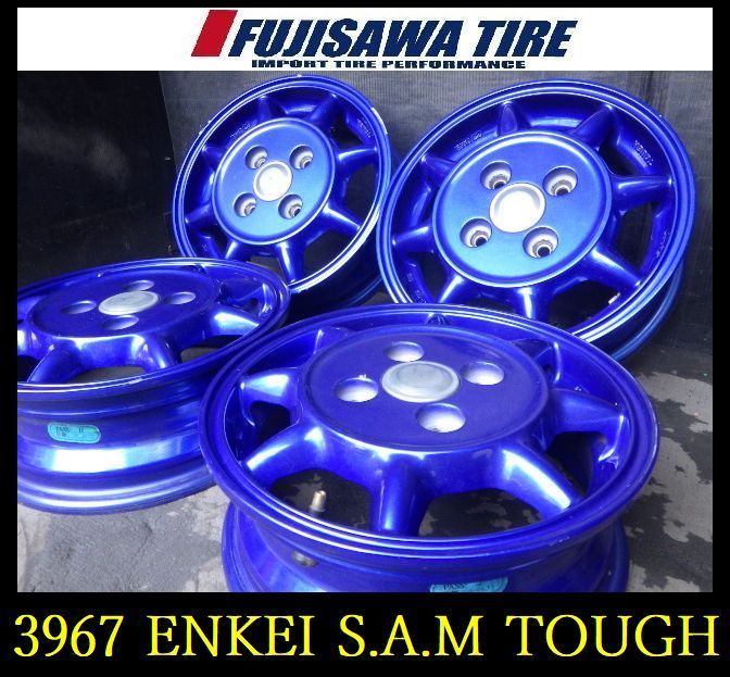【3967】A▲送料無料▲ENKEI S.A.M TOUGH▲12x4.0B 4穴 PCD100 +42▲4本 26103598