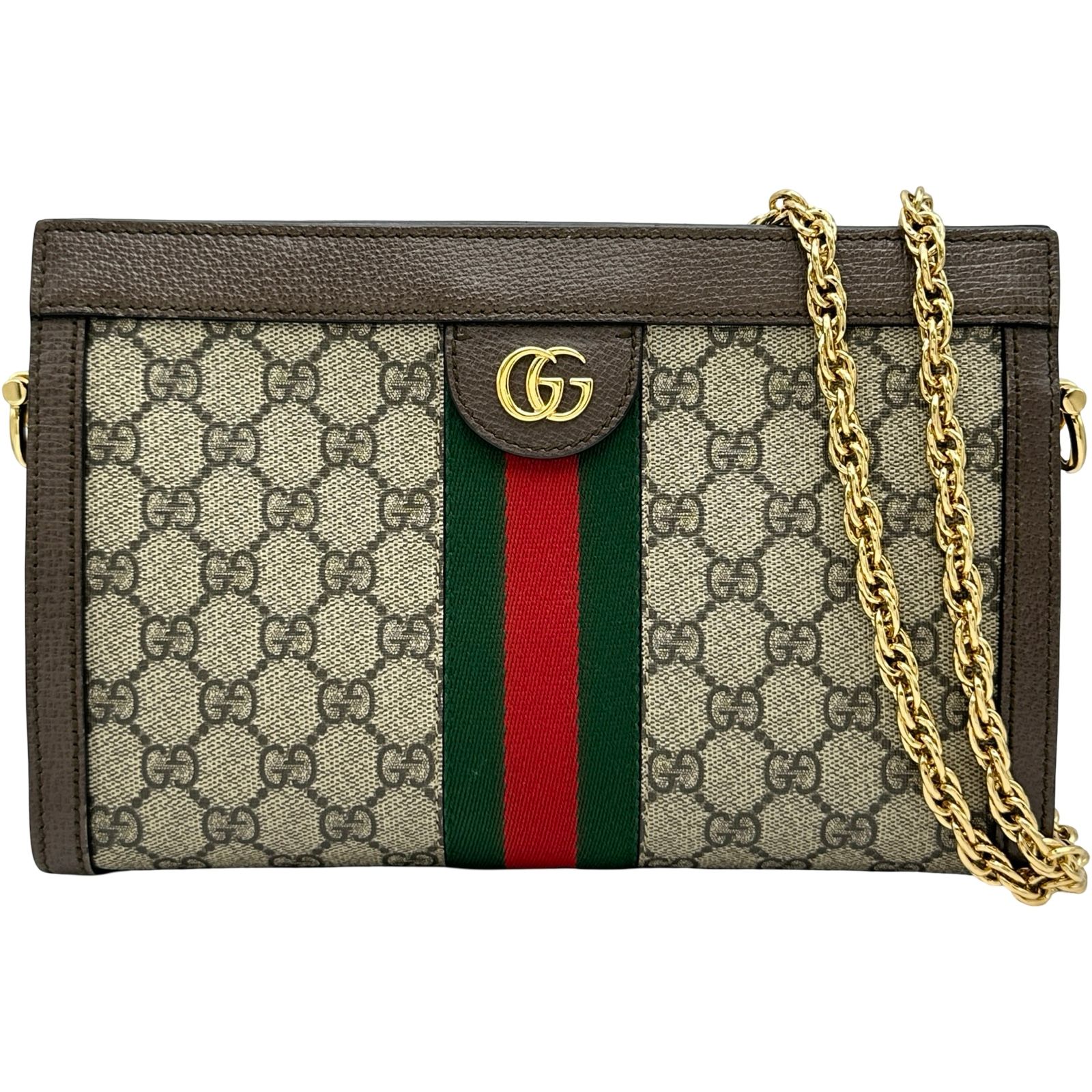グッチ GUCCI オフィディアショルダーバッグ 503877 ブラウン GGスプリーム/レザー レディース ショルダーバッグ