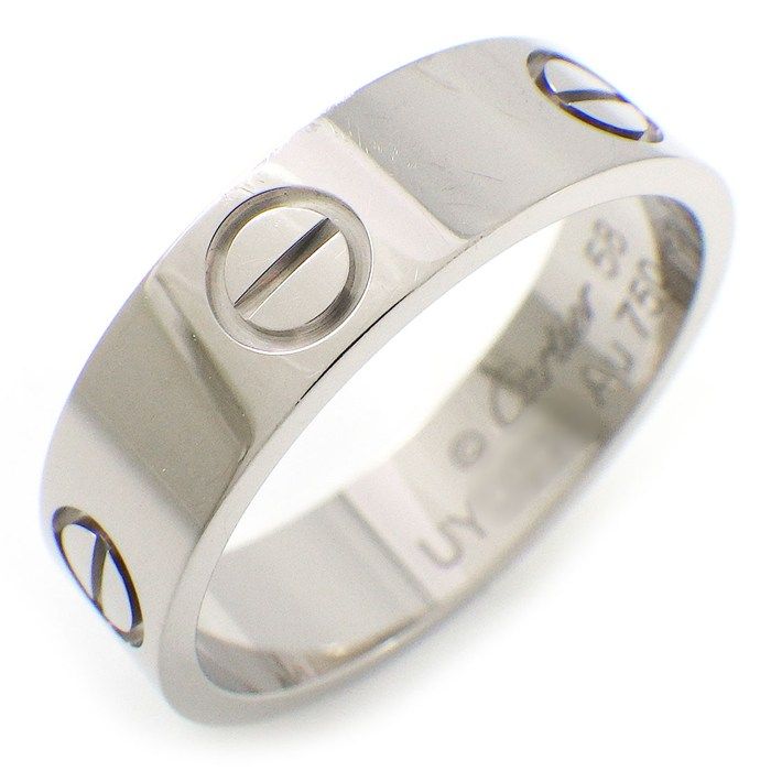 カルティエ Cartier リング ラブ クラシックモデル B4084758 K18WG 17.5号 / #58 【箱・保付き】 【中古】