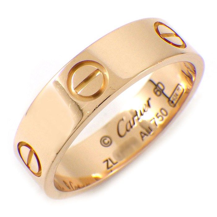 カルティエ Cartier リング ラブ クラシックモデル MM B4084860 K18PG 19.5号 / #60 【中古】