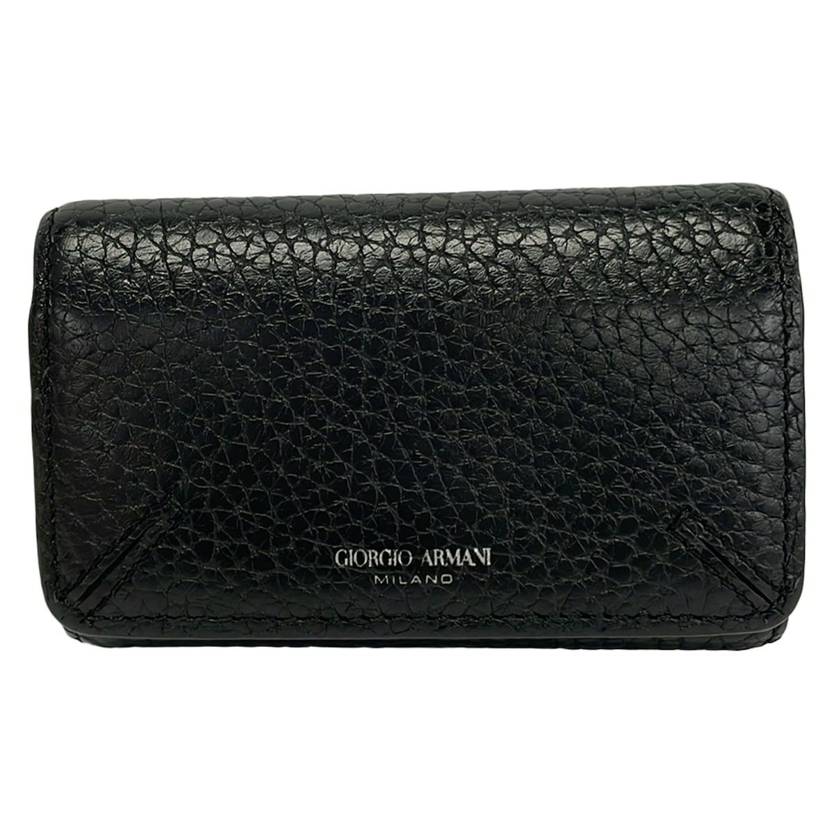 GIORGIOARMANI(ジョルジオアルマーニ) キーケース - 黒 6連フック レザー
