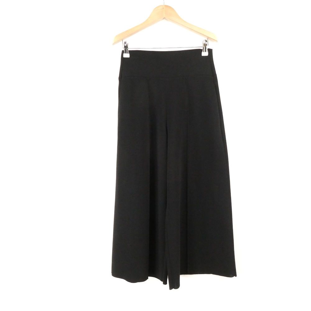 美品 FOXEY NEW YORK フォクシー 38989 ニットパンツ 40(M) アセテート ナイロン ワイド ガウチョ イージー レディース AN3573A25