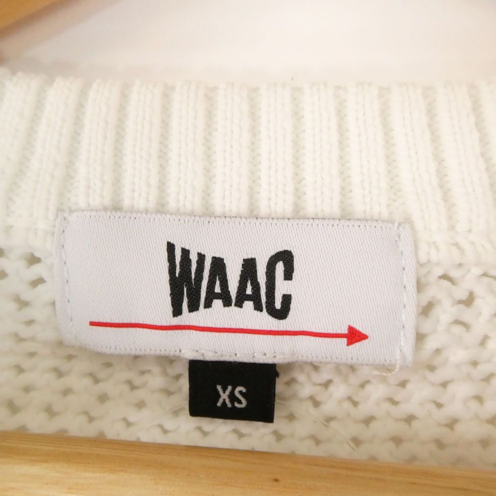 美品 WAAC ワック ニットベスト XS ポリエステル ノースリーブ ゴルフ
